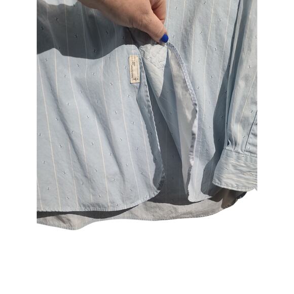 Polo Ralph Lauren Bleecker Edition Blue Striped Button Shirt Size L - Picture 5 of 5